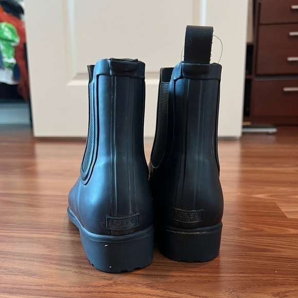 J.Crew Chelsea Rain Boots Black Size 6 - Picture 3 of 12